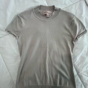 Philosophy Beige Short Sleeve Sweater